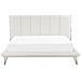 Letto A Doghe In Similpelle Bianco 180 X 200 Cm Betin - Foto miniatura 6