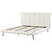 Letto A Doghe In Similpelle Bianco 180 X 200 Cm Betin - Foto miniatura 7