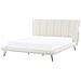Letto A Doghe In Similpelle Bianco 180 X 200 Cm Betin - Foto miniatura 8