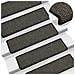 Tappeti Autoadesivi Scale Aspetto Sisal 15pz 65x21x4 Antracite - Foto miniatura 1
