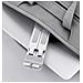 Supporto Per Laptop Pieghevole In Lega Di Alluminio Silver - Foto miniatura 5