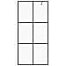 Parete Per Doccia Walk-in Vetro Trasparente Esg 115x195cm Nera - Foto miniatura 3