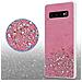 Custodia Compatibile Con Samsung Galaxy S10 Plus In Rosa Con Glitter - Coperchio Protettivo In Silicone Tpu Flessibile Con Glitter Scintillanti - Foto miniatura 4