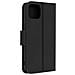 Custodia Vera Pelle Per Iphone 13 Mini Portacarte E Supporto Video Nera - Foto miniatura 3