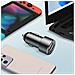 Caricabatterie Auto Baseus Con 2 Porte Usb E 2 Prese Accendisigari Baseus Nero - Foto miniatura 2