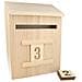 Cassetta Delle Lettere In Legno Da 28 Cm Da Decorare - Foto miniatura 1