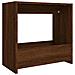 Tavolino Rovere Marrone 50x26x50 Cm In Legno Multistrato - Foto miniatura 2