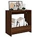 Tavolino Rovere Marrone 50x26x50 Cm In Legno Multistrato - Foto miniatura 3