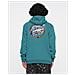 Men's Full Zip Hoodie Holo Flamed Dot Verdigris - L - Foto miniatura 1