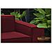 Divano Fisso Paola, Divano Componibile A 2 Posti Lineare, 100% Made In Italy, Sofà Moderno Da Soggiorno In Tessuto, Cm 220x95h70, Rosso - Foto miniatura 4