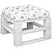 Cuscino Per Pallet Motivo A Foglie 58x58x10cm In Tessuto Oxford - Foto miniatura 3