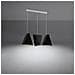 Lampadario Blum 3 Nero Sl. 0772 - Minimalista Lampadari Nero 128x82x28 Cm - Foto miniatura 3