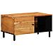 Tavolino Da Salotto 80x50x40 Cm Legno Massello Di Acacia - Foto miniatura 2
