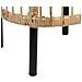 Tavolino Rattan Naturale E Nero 67 X 67 Cm Cesenatico - Foto miniatura 4