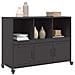 Credenza Nera 100,5x39x72 cm in Acciaio - Foto miniatura 5