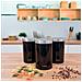 Bb1161 Set Di Portapane + 3 Barattoli Da Cucina Acciaio Inox Design Moderno, Coperchio Nero /inox - Foto miniatura 6