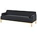 Divano 3 Posti Sosjo Tessuto Nero - Foto miniatura 3
