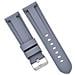Cinturino Per Orologio In Silicone Per Panerai Luminor Marina Grey 22 Mm - Foto miniatura 2