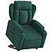 Poltrona Alzapersona Reclinabile Verde Scuro In Tessuto - Foto miniatura 3
