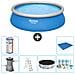 Piscina Fuori Terra - In Giro - 457x122 Cm - Blu - Include Accessori Coordinati Cb21 - Foto miniatura 1