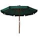 Ombrellone Da Esterni Con Palo In Legno 330 Cm Verde - Foto miniatura 1