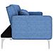 Divano Letto Blu In Tessuto - Foto miniatura 3