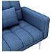 Divano Letto Blu In Tessuto - Foto miniatura 7