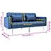 Divano Letto Blu In Tessuto - Foto miniatura 8