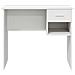 Scrivania con spazio di archiviazione Bianca 90x49.5x75 cm Legno ingegnerizzato - Foto miniatura 6