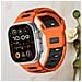 Elegante Cinturino In Silicone Per Apple Watch Serie 1-10 Orange - Foto miniatura 3