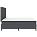 Letto con Rete a Molle con Materasso Grigio Scuro in Tessuto di Corduroy - Foto miniatura 9
