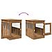 Gabbia Cani Arredamento Rovere Artigianale Legno Multistrato - Foto miniatura 8