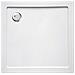 Piatto Doccia Ribassato 80x80 Cm Resina H3.5 Cm Monaco Bianco - Foto miniatura 1