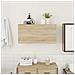 Mobile da Bagno a Parete Rovere Sonoma 80x25x40 cm Truciolato - Foto miniatura 3