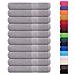 Asciugamani 10 pz Grigio 100x200 cm 360 g/m² 100% Cotone - Foto miniatura 2