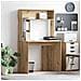 Scrivania rovere artigianale 91 x 50 x 149 cm Legno multistrato - Foto miniatura 2