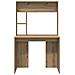 Scrivania rovere artigianale 91 x 50 x 149 cm Legno multistrato - Foto miniatura 4