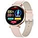 Smartwatch Oro Rosa Con Cinturino In Pelle Rosa - Monitoraggio Avanzato Della Salute - Foto miniatura 1
