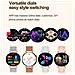Smartwatch Oro Rosa Con Cinturino In Pelle Rosa - Monitoraggio Avanzato Della Salute - Foto miniatura 5