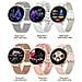 Smartwatch Oro Rosa Con Cinturino In Pelle Rosa - Monitoraggio Avanzato Della Salute - Foto miniatura 7