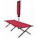 Letto da campeggio pieghevole Rosso Tessuto Oxford - Foto miniatura 9