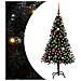 Albero di Natale con 150 LED con supporto Nero 150 cm PVC - Foto miniatura 1