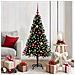 Albero di Natale con 150 LED con supporto Nero 150 cm PVC - Foto miniatura 2