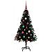 Albero di Natale con 150 LED con supporto Nero 150 cm PVC - Foto miniatura 6