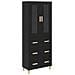 Credenza con cassetto Rovere Nero 69,5 x 34 x 180 cm - Foto miniatura 1