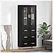 Credenza con cassetto Rovere Nero 69,5 x 34 x 180 cm - Foto miniatura 2