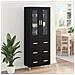Credenza con cassetto Rovere Nero 69,5 x 34 x 180 cm - Foto miniatura 4