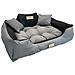55x45 cm KINGDOG Cuccia per cani impermeabile personalizzabile Grigio scuro - Foto miniatura 2