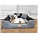55x45 cm KINGDOG Cuccia per cani impermeabile personalizzabile Grigio scuro - Foto miniatura 5