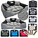 55x45 cm KINGDOG Cuccia per cani impermeabile personalizzabile Grigio scuro - Foto miniatura 1